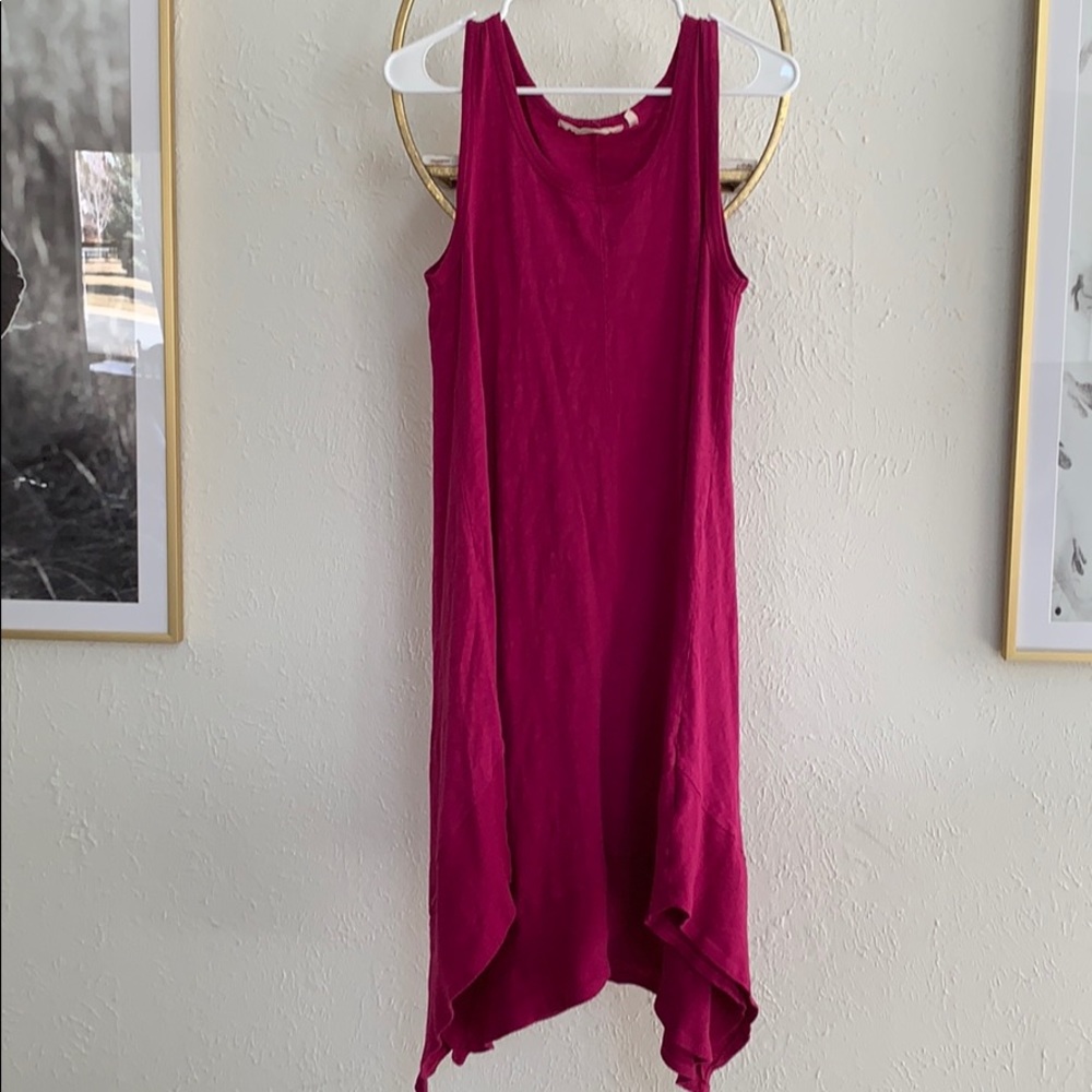 Soft surroundings pink flowy dress